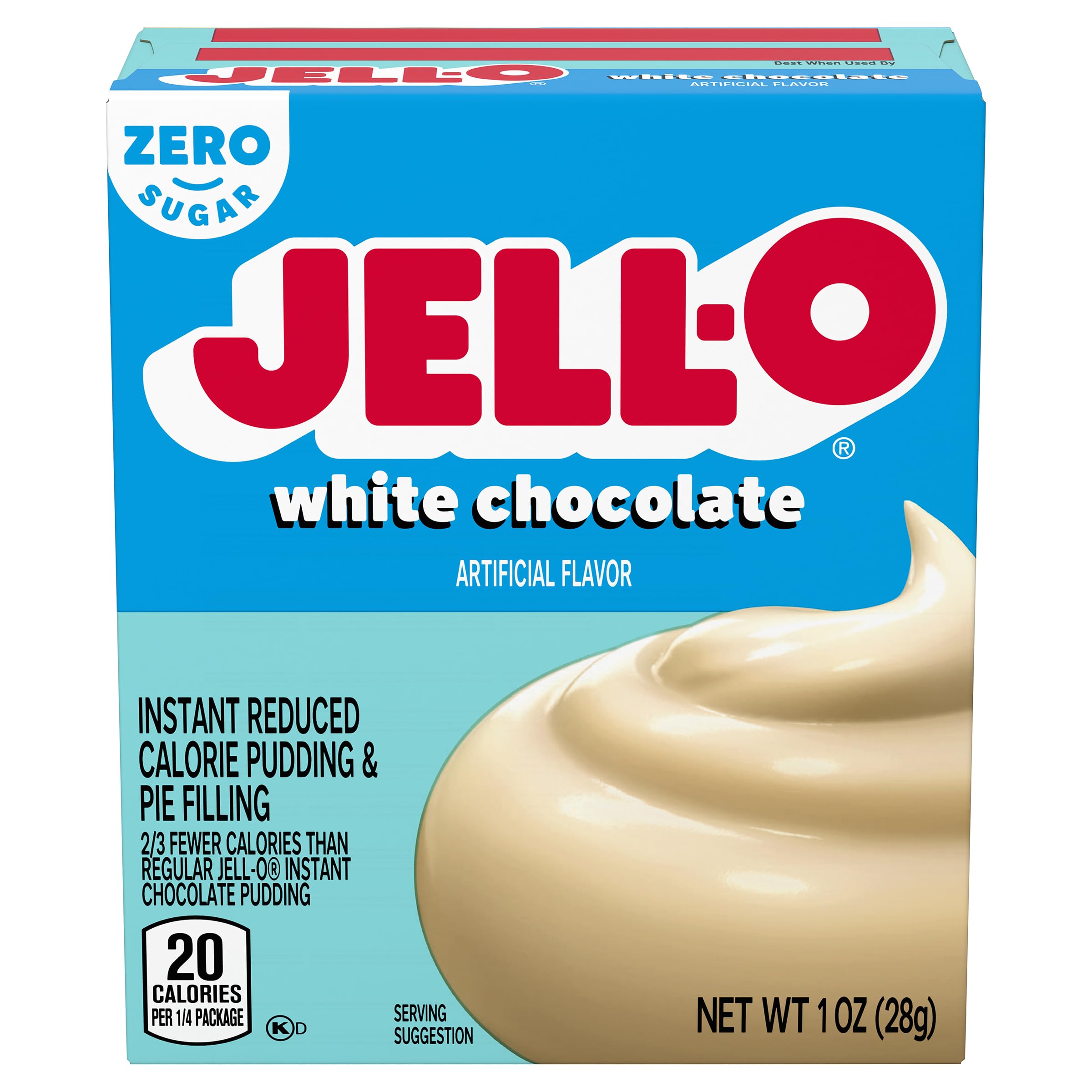 Product image of Jell-O Sugar-Free Instant Pudding and Pie Filling White Chocolate 1 oz 1 oz Pack of 4